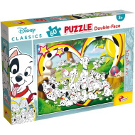 Disney 101 kiskutya 2 az 1-ben 60db-os puzzle és színező 50x35cm - Lisciani
