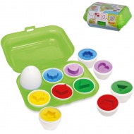 ABC színes tojásos formaválogató 6 db tojással - Simba Toys