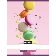 Nebulo: Macaron mintás vonalas füzet 81-32 A/4