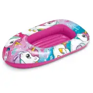 Rózsaszín Unikornis mintás felfújható csónak 112cm - Mondo Toys