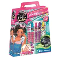 Crazy Chic: Fluoreszkáló körömdíszítő szett matricákkal és kiegészítőkkel - Clementoni