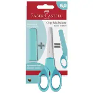 Faber-Castell: Grip iskolai olló türkiz színben pengevédővel