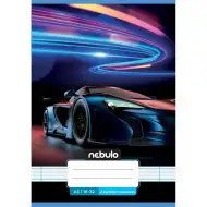 Nebulo: Tűzött 2. osztályos vonalas füzet A5-ös 16-32 Vagány mintás - Autós