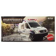 Matchbox A Film: 2024 Mercedes-Benz Sprinter Ambulance papírdobozos kisautó 1/64 – Mattel