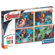 Marvel: Bosszúállók 4az1-ben Supercolor puzzle - Clementoni