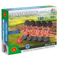 Váltva-forgó eke modell fém építőjáték 301db-os