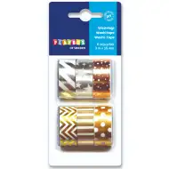 PlayBox: Arany és ezüst dekor ragasztó szalag szett 6db-os