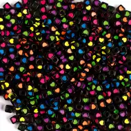 PlayBox: Fekete műanyag szívecskés gyöngy szett 300db-os