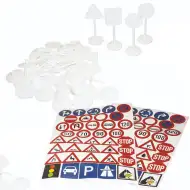 PlayBox: KRESZ jelzőtáblák matricákkal