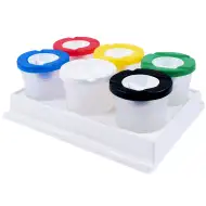 PlayBox: Ecsetmosó pohár szett tárolóval 6db-os