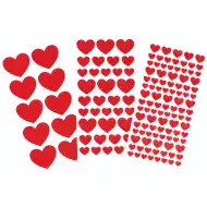 PlayBox: Szívecskés csillámos matrica szett 146 db-os