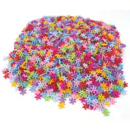 PlayBox: Műanyag színes hópehelyformájú gyöngy szett 6200db-os