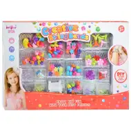 Creative StringBeads: Ékszerkészítő gyöngy szett 200+ színes gyöngyökkel és hóember medállal