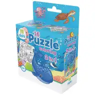 16 Darabos Színezős Puzzle 2 az 1-ben - Tenger