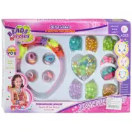 Beads Series: Ékszerkészítő gyöngy szett 200+ színes, gyöngyházfényű gyöngyökkel és gyűrűkkel