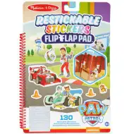 Melissa &amp; Doug: Mancs őrjárat Klasszikus küldetés újrahasználható matricás füzet