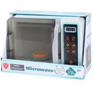 Playgo: Mikrohullámú sütő fénnyel, hanggal és mozgó elemekkel 25x12x17cm