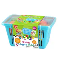 Playgo: 23 db-os élelmiszerszett bevásárlókosárban