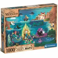 Disney: A kis hableány térkép puzzle 1000db-os - Clementoni