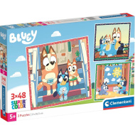 Bluey 3x48db-os Supercolor puzzle - Clementoni