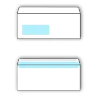 Spirit: Fehér bal ablakos boríték LA/4 11x23cm 1db