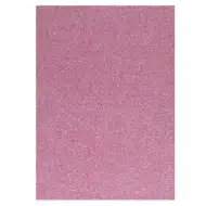 Spirit: Csillámos dekorációs habszivacs lap rózsaszín színben A/4 1db