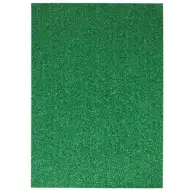 Spirit: Csillámos dekorációs habszivacs lap zöld színben A/4 1db