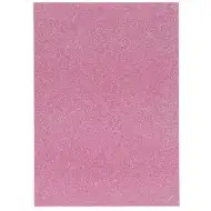 Spirit: Öntapadós csillámos dekorációs habszivacs lap pink színben A/4 1db