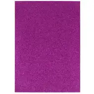 Spirit: Öntapadós csillámos dekorációs habszivacs lap lila színben A/4 1db