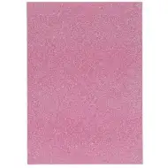 Spirit: Öntapadós csillámos dekorációs habszivacs lap rózsaszín színben A/4 1db