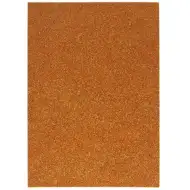 Spirit: Öntapadós csillámos dekorációs habszivacs lap rézvörös színben A/4 1db