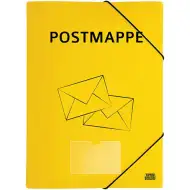 Spirit: Postmappe sárga PVC gumis dosszié A4-es