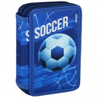 Spirit: Football Blue három emeletes töltött tolltartó
