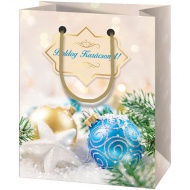 Boldog karácsonyt, díszes gigant méretű ajándéktáska 40x56x20cm