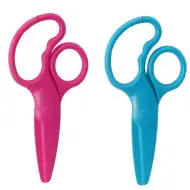 Műanyag biztonsági olló többféle változatban 13cm