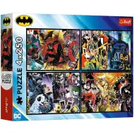 Batman Gotham hősei és gonosztevői 4x250db-os puzzle - Trefl