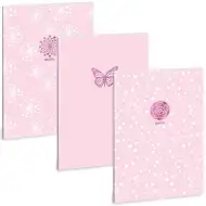 Ars Una: Soft Touch Pink Spring extra kapcsos ponthálós füzet A/4