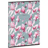 Ars Una: Botanical Mangolia extra kapcsos négyzethálós kockás füzet 40 lapos A/4