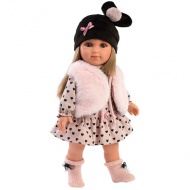 Llorens: Carla 35cm-es baba szívecskés ruhában