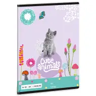 Ars Una: Cute Animals - Kitten cicás 2.osztályos vonalas füzet A/5