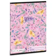 Ars Una: Fleur virágos vonalas füzet A/5