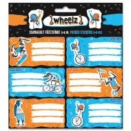 Ars Una: Wheelz csomagolt füzetcímke 3x6db-os