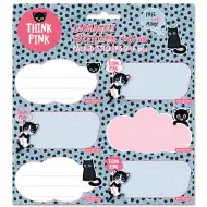 Ars Una: Think Pink cicás csomagolt füzetcímke 3x6db-os