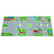 Molto: Városi játszószőnyeg közlekedési táblákkal 124x60cm