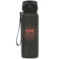 Ars Una: Matt sötétszürke BPA-mentes kulacs 800ml