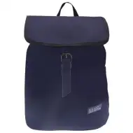 Must: Kék csatos iskolatáska, hátizsák 22x11x31cm