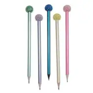 Tesoro: Strasszköves gömb végű grafitceruza többféle változatban