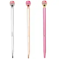 Golyóstoll üveggolyó véggel, szárított virággal többféle változatban 1db