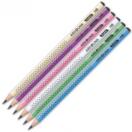 Ars Una: Háromszögletű fekete pöttyös grafitceruza HB