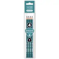 Ars Una: Háromszögletű csíkos B grafitceruza csomag 4db-os